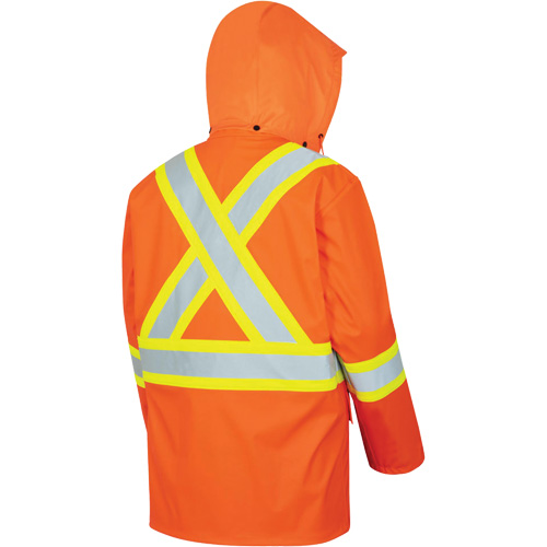 5892PKT Veste de s&eacute;curit&eacute; imperm&eacute;able &agrave; haute visibilit&eacute; ignifuge, T-petit, Orange haute visibilit&eacute; Ontario Safety Products