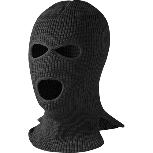 560-B 3-Hole Balaclava, Acrylic, Black Ontario Safety Products