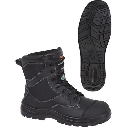1050 Bottes de s&eacute;curit&eacute; composites noires, Cuir, Taille 14, Imperm&eacute;able Ontario Safety Products