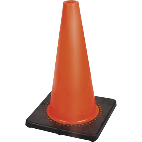 181P C&ocirc;ne de s&eacute;curit&eacute; flexible de premi&egrave;re qualit&eacute;, 18", Orange Ontario Safety Products