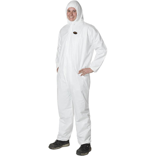 2055 Disposable Coveralls, Small, White, Microporous Ontario Safety Products