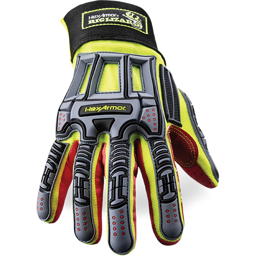 Rig Lizard&reg; 2028X Cut-Resistant Gloves, 6/X-Small, Synthetic/HPPE Palm, Elastic/Hook & Loop Cuff Ontario Safety Products