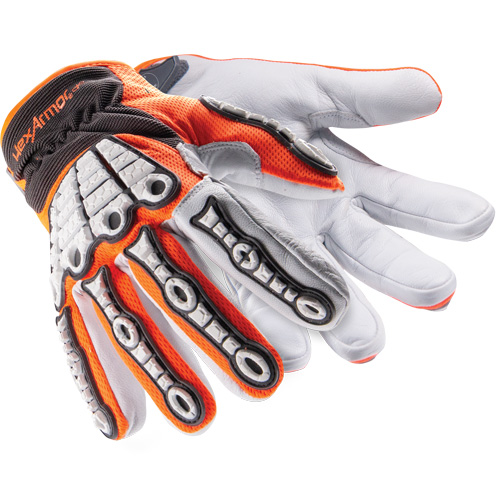 Chrome SLT&reg; Oasis 4073 Impact Gloves, 6/X-Small, Goatskin Palm, Hook & Loop Cuff Ontario Safety Products