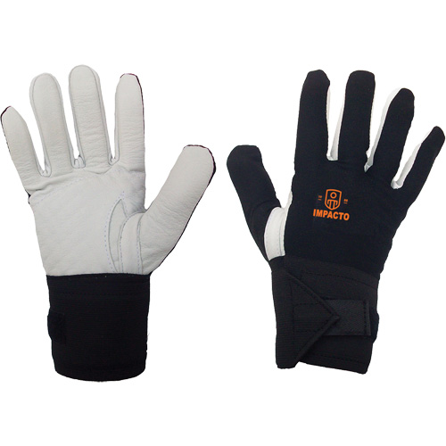 Right-Hand Anti-Impact Glove, 7/Small, Grain Leather Palm, Elastic Cuff Ontario Safety Products