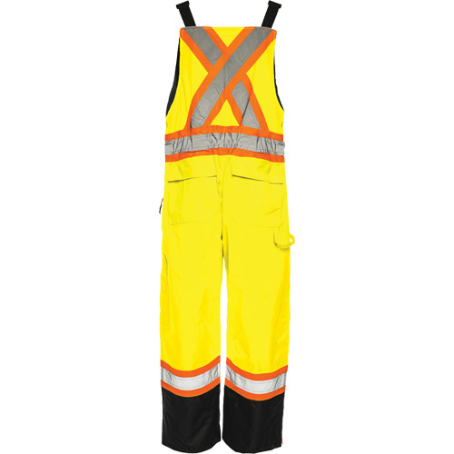 TO1 Winter Traffic Overalls, Polyester, Small, Black/High Visibility Lime-Yellow Ontario Safety Products