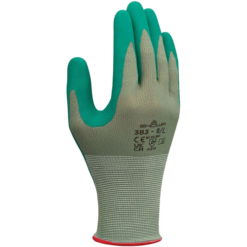 383 Biodegradable Working Gloves, 6/Small, Nitrile Coating, 13 Gauge, Polyester Shell Ontario Safety Products