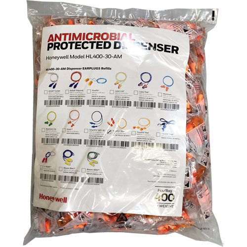 TFP-30 Earplugs Refill for HL400 Dispenser, Bulk - Polybag, Corded Ontario Safety Products