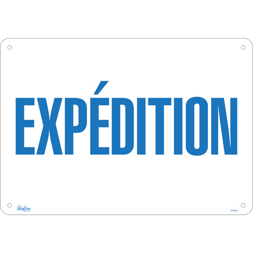 "Exp&eacute;dition" Sign, 14" x 20", Aluminum, French Ontario Safety Products