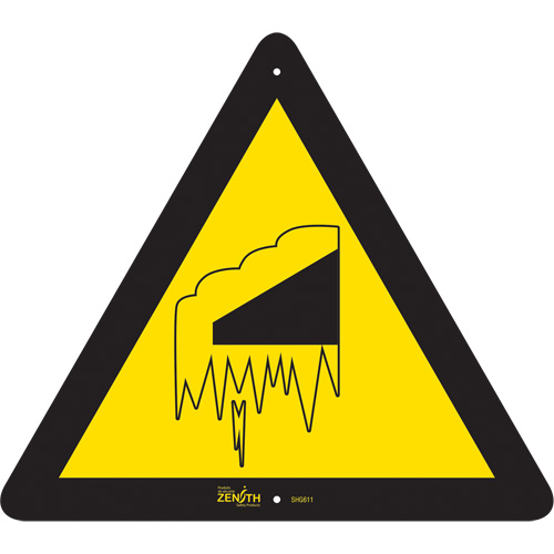 Falling Snow/Ice CSA Standard Safety Sign, 12" x 12", Aluminum, Pictogram Ontario Safety Products