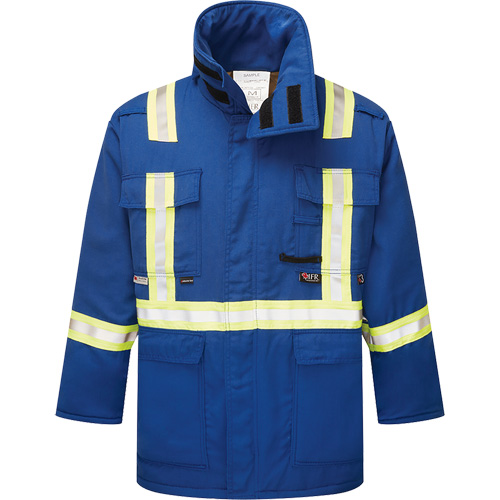 Westex&reg; DH Antistatic 6.5 oz. Flame Resistant Insulated Parka, Large (Tall), Royal Blue Ontario Safety Products
