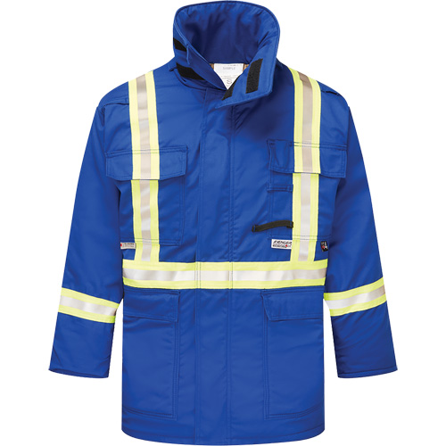 Avenger 9 oz. Flame Resistant Insulated Parka, Small, Royal Blue Ontario Safety Products