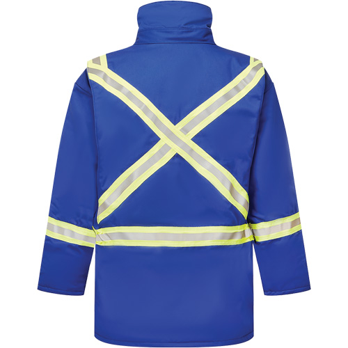Avenger 9 oz. Flame Resistant Insulated Parka, Small, Royal Blue Ontario Safety Products