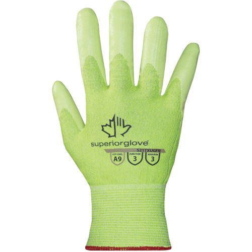 Gants haute visibilit&eacute; r&eacute;sistants &agrave; la coupe S21TXUGFN, Taille 5/2T-petit, Calibre 21, Rev&ecirc;tement Nitrile, Enveloppe en TenActiv, ASTM ANSI niveau A9 Ontario Safety Products