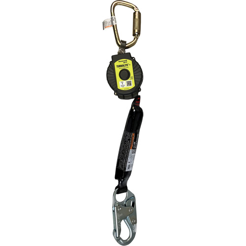 Limiteur de chute personnel TurboLite+ Miller, 11', Sangles, Stationnaire Ontario Safety Products
