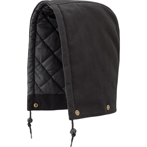538BK Capuchon pour parka, blouson aviateur ou combinaison de s&eacute;curit&eacute; matelass&eacute;e, Noir, Coton Ontario Safety Products