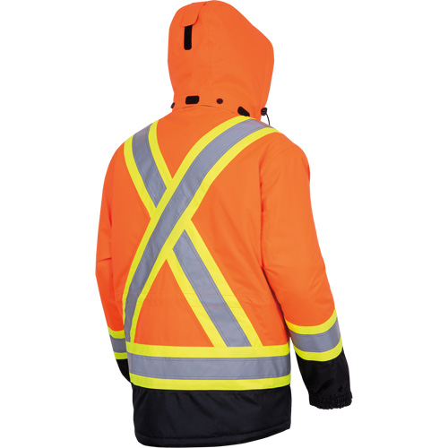 5407 Manteau de s&eacute;curit&eacute; imperm&eacute;able, isol&eacute;e et chauff&eacute;e, Hommes, Petit, Orange haute visibilit&eacute; Ontario Safety Products