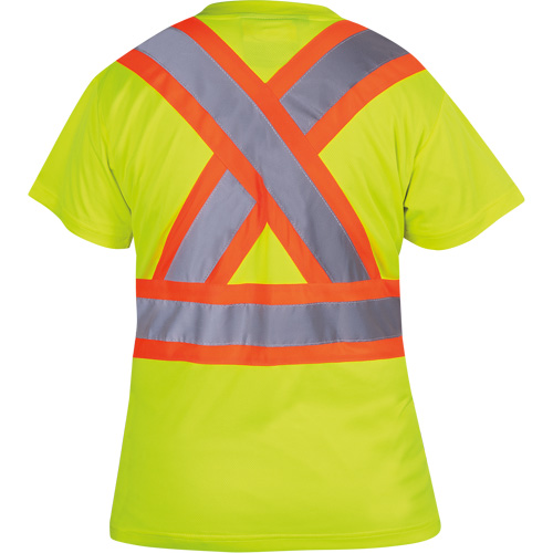 6949 T-shirt de s&eacute;curit&eacute; en il-de-perdrix pour femme, Polyester, T-petit, Jaune lime haute visibilit&eacute; Ontario Safety Products
