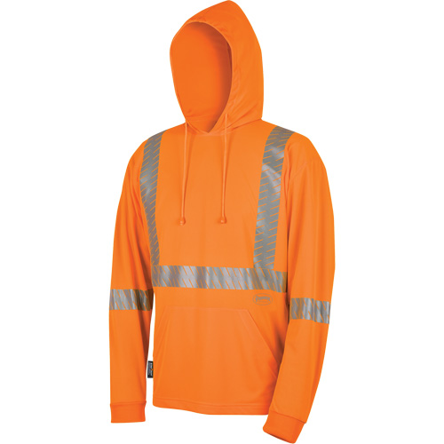 6964 Chandail &agrave; capuchon de s&eacute;curit&eacute; en il-de-perdrix, Petit, Orange haute visibilit&eacute; Ontario Safety Products