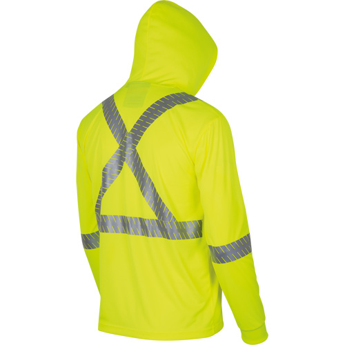 6965 Chandail &agrave; capuchon de s&eacute;curit&eacute; en il-de-perdrix, Petit, Jaune lime haute visibilit&eacute; Ontario Safety Products