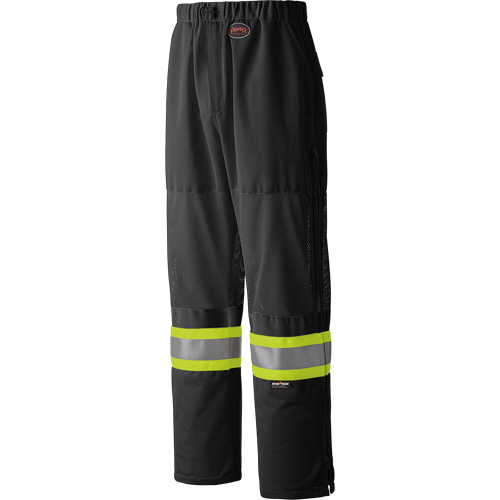 6003BKP Traffic Safety Pants, Polyester, Small, Black Ontario Safety Products