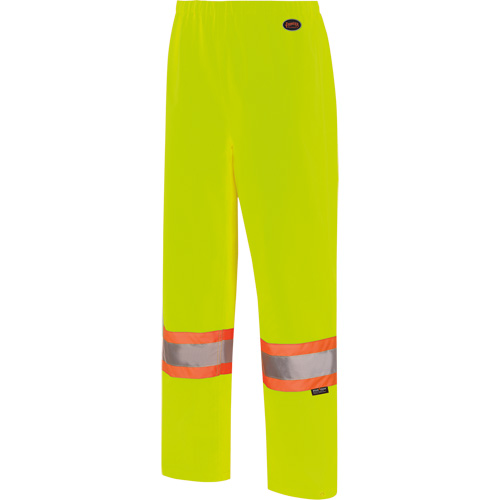 5629W Women's Waterproof Bib Pants, Polyester/Polyurethane, X-Small, High Visibility Lime-Yellow Ontario Safety Products