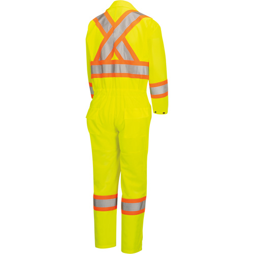 5999AW Combinaison de s&eacute;curit&eacute; routi&egrave;re haute visibilit&eacute; pour femmes, T-petit, Jaune lime haute visibilit&eacute; Ontario Safety Products