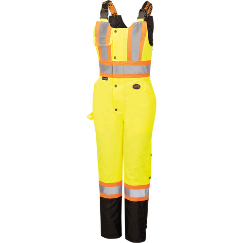 5041BBW Combinaison de s&eacute;curit&eacute; imperm&eacute;able haute visibilit&eacute; pour femmes, Polyester, T-petit, Noir/Jaune lime haute visibilit&eacute; Ontario Safety Products