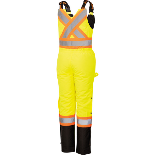 5041BBW Combinaison de s&eacute;curit&eacute; imperm&eacute;able haute visibilit&eacute; pour femmes, Polyester, T-petit, Noir/Jaune lime haute visibilit&eacute; Ontario Safety Products