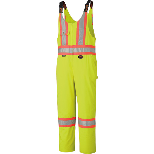 6616T High-Visibility Heavy-Duty Overalls, Poly-Cotton, 40 (Tall), High Visibility Lime-Yellow Ontario Safety Products