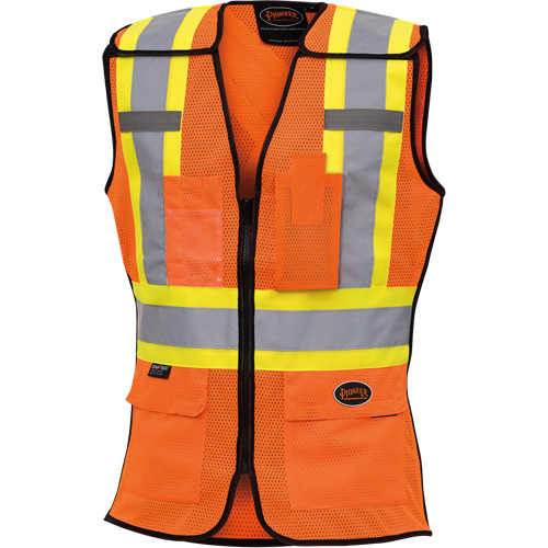 486 Veste de s&eacute;curit&eacute; d&eacute;tachable haute visibilit&eacute;, Orange haute visibilit&eacute;, T-petit, Polyester Ontario Safety Products