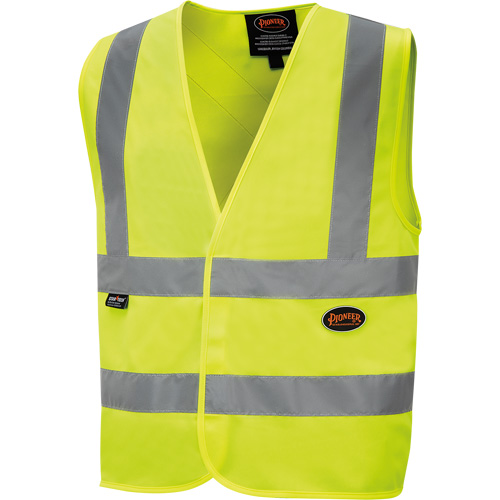 6886 Veste de s&eacute;curit&eacute; haute visibilit&eacute; en tricot chaîne, Jaune lime haute visibilit&eacute;, Petit, Polyester Ontario Safety Products