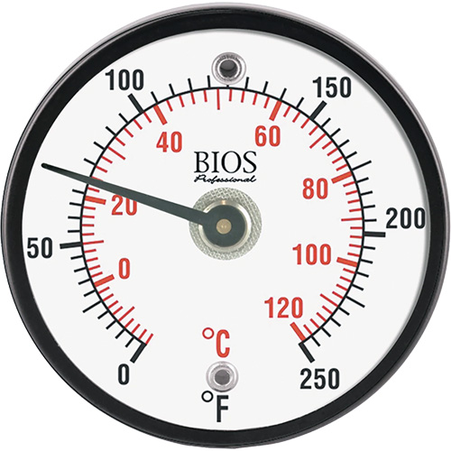 Thermom&egrave;tre de surface magn&eacute;tique, Sans contact, Analogique, 0-250°F (-20-120°C) Ontario Safety Products