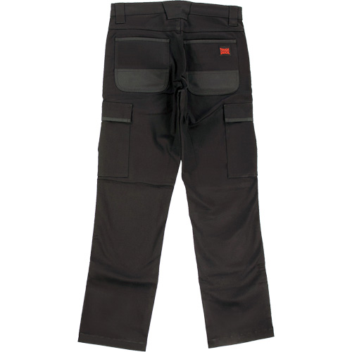 WP100 Work Pants, Cotton/Spandex, Black, Size 2, 30 Inseam Ontario Safety Products