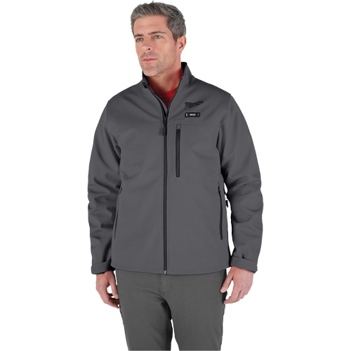 Manteau chauffante M12 ToughShell (manteau seulement), Hommes, T-Grand, Gris Ontario Safety Products