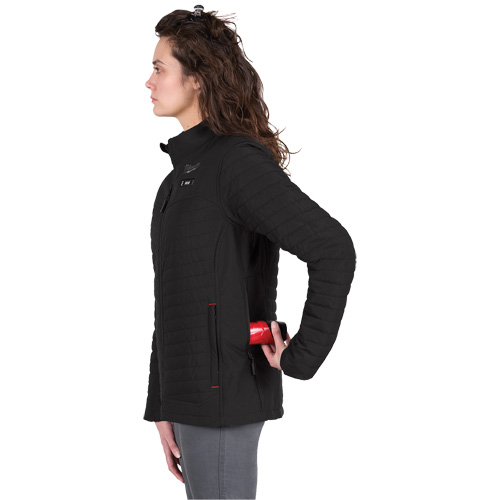 Manteau chauffant M12 Axis avec pile, Femmes, Grand, Noir Ontario Safety Products