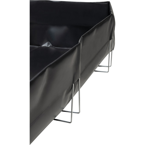 Wire Bracket Berm, 748 US gal. Capacity, 10' W x 10' L x 12" H, L-Bracket Ontario Safety Products