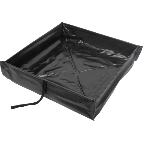 Berme de confinement des d&eacute;versements repliable &agrave; rouler, Capacit&eacute; 60 gal. US, 4' la x 4' lo x 6" h Ontario Safety Products