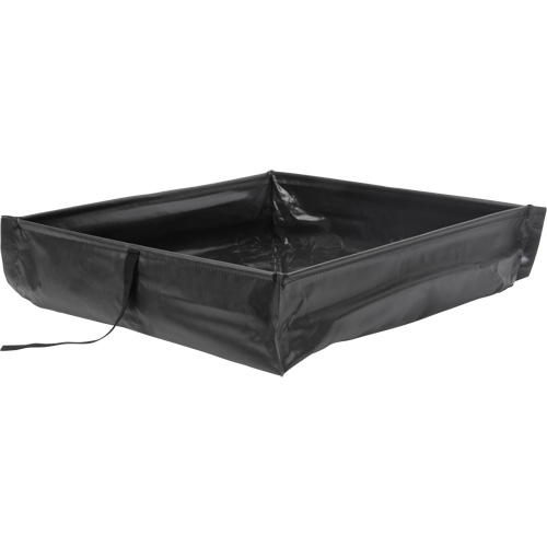 Berme de confinement des d&eacute;versements repliable &agrave; rouler, Capacit&eacute; 60 gal. US, 4' la x 4' lo x 6" h Ontario Safety Products