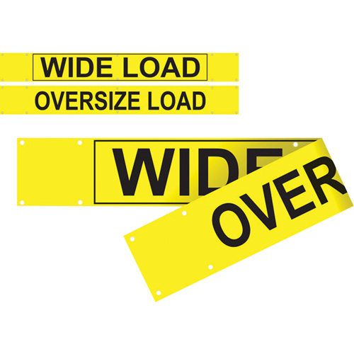 Banni&egrave;re wide load/oversized load &agrave; deux c&ocirc;t&eacute;s, Vinyle, 96" la x 12" h Ontario Safety Products