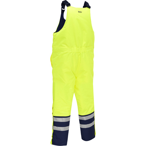 Bisley&reg; Extreme Cold Bib Overall, Polyester, Small, High Visibility Lime-Yellow Ontario Safety Products