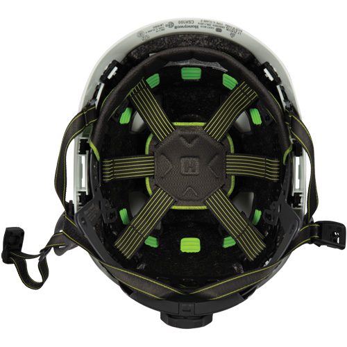 Casque de s&eacute;curit&eacute; d'escalade Fibre Metal, R&eacute;pond aux normes CSA type 2, Suspension Rochet, Non ventil&eacute; Ontario Safety Products