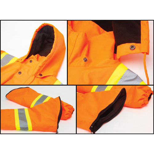 Parka d'hiver imperm&eacute;able 7-en-1, Orange haute visibilit&eacute;, 2T-Grand Ontario Safety Products