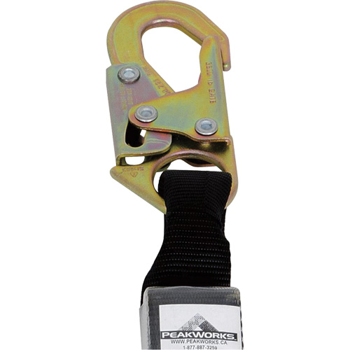 SA-5405-6 Shock Absorbing Lanyard, 6', Snap Hook Center, Snap Hook Leg Ends, Polyester Ontario Safety Products