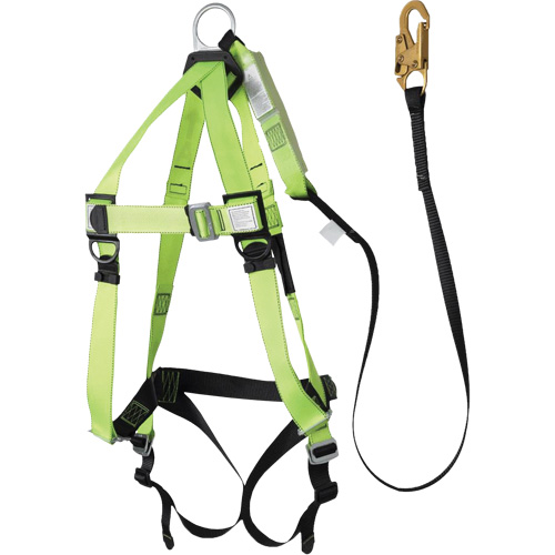 FBH-10000A5440-4 Harnais & longe classe A de 4' avec capacit&eacute; de 220 lb, Combinaison harnais/longe Ontario Safety Products
