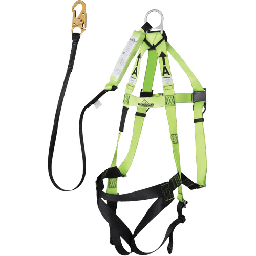 FBH-10000A5440-4 Harnais & longe classe A de 4' avec capacit&eacute; de 220 lb, Combinaison harnais/longe Ontario Safety Products