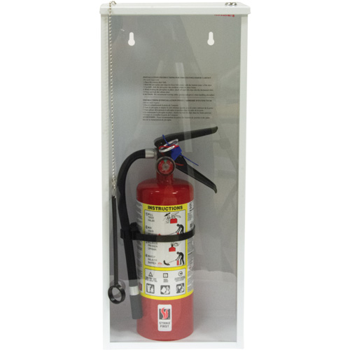 Light-Duty Fire Extinguisher Cabinet, 10" W x 24" H x 6" D Ontario Safety Products