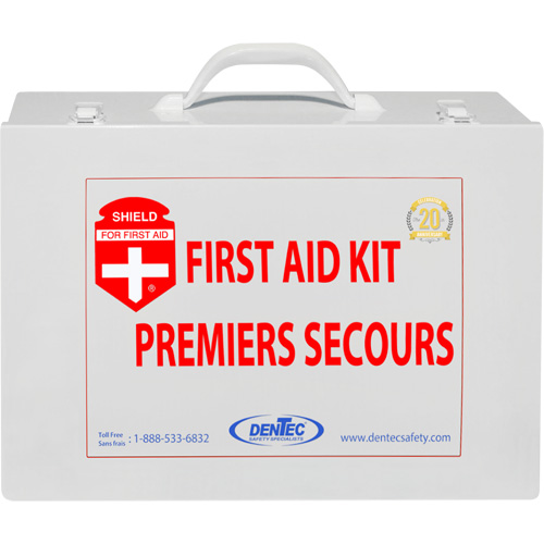 Trousse de premiers soins Shield, Colombie-Britannique/R&eacute;pond &agrave; la norme CSA Z1220-17 type 3 environnements &agrave; haut risque, Moyen (26-50 travailleurs) Ontario Safety Products