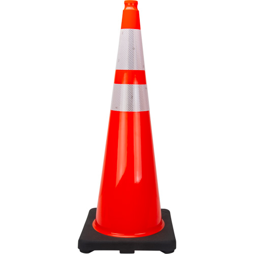 Premium Traffic Cone, 36", Orange, 4" & 6" Reflective Collar(s) Ontario Safety Products