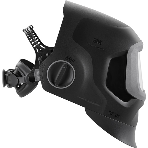 Speedglas G5-03 Pro Black Fixed Front Welding Helmet, 2.8" L x 4.3" W View Area, 2.5/5/8-13 Shade Range, Black Ontario Safety Products