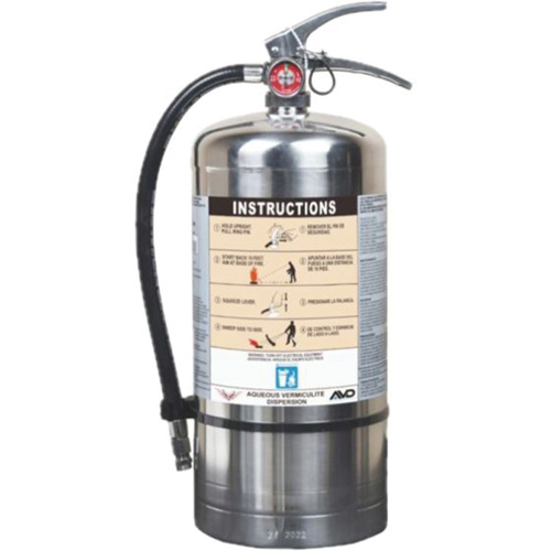 Fire Extinguisher for Lithium-ion Battery Fire Protection, AVD, 6 L Capacity Ontario Safety Products